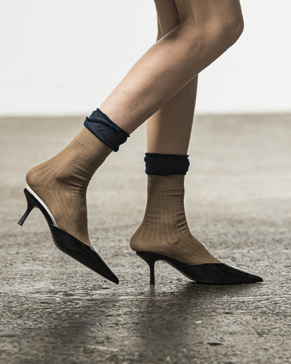 Layered Like Wide Rib Socks