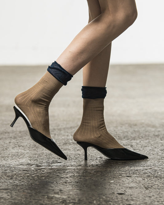 Layered Like Wide Rib Socks