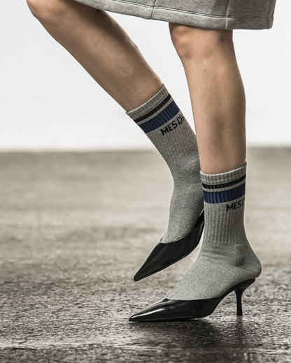 Line Logo Pile Socks