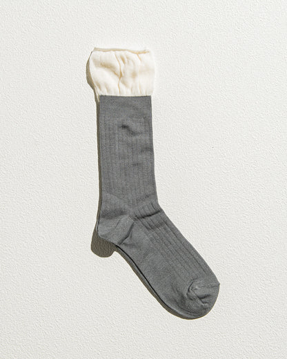 Layered Like Wide Rib Socks
